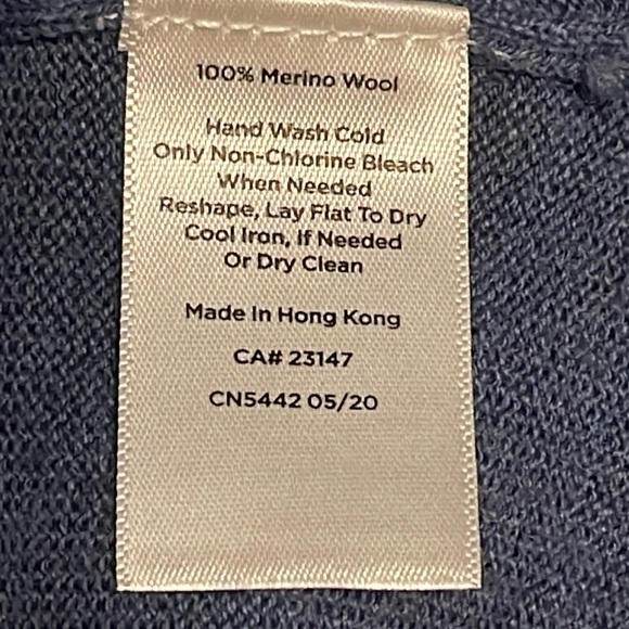 TALBOTS Pure Merino Wool Sweater Turtleneck Pockets Dolman sleeves women’s Sz XL - Picture 15 of 15